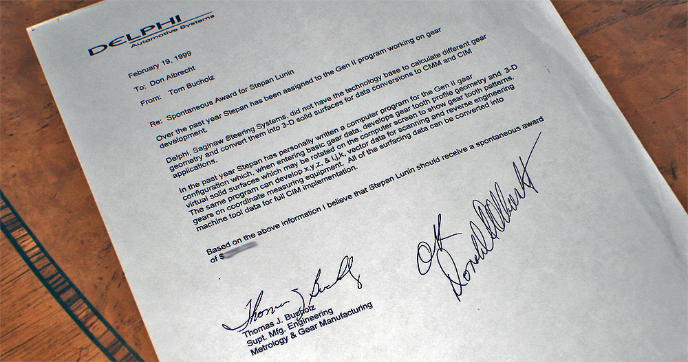 General Motors, Delphi Automotive about Dr. Lunin