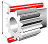 Involute spline over pins dimension drawing.