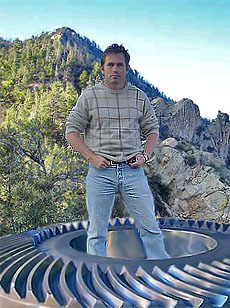Large spiral bevel gear. Similar to Gleason or Klingelnbers. 
Ground after case hardening