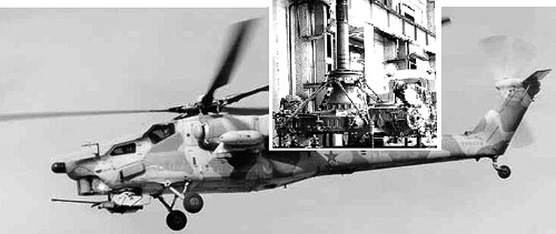 First prototype of MI-28 helicopter gearbox