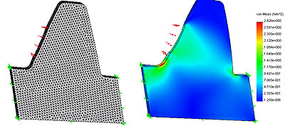 FEA of spiral bevel zakgear model