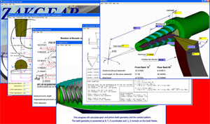 Worm Face gear Direct Digital Simulation software developed for General Motors in 1999.