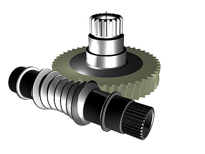 Worm gear Double Throated Worm Gear