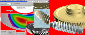 This worm gear design and manufacturing software is based on Lunin's Direct Digital Simulation idea.