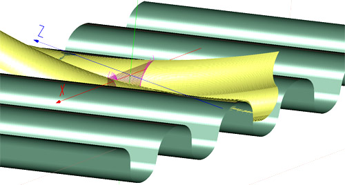 Dual Circular Novikov tooth profile on vr-ratio rack