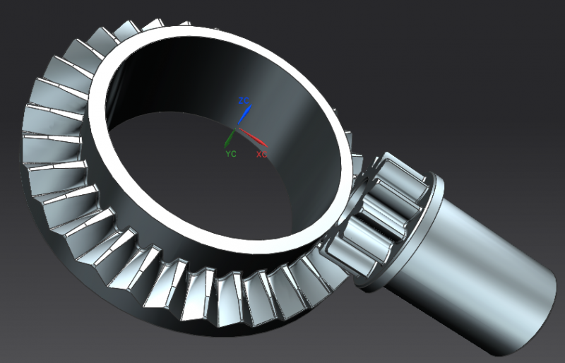 Split torque crown gear drives.